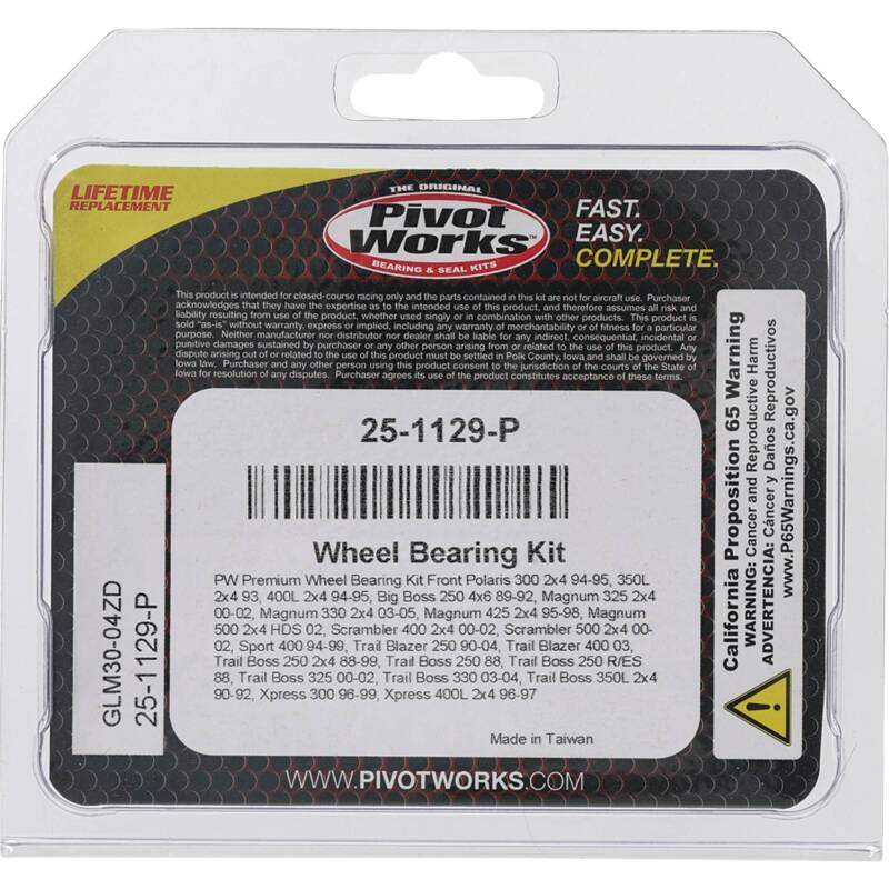 Pivot Works Premium Wheel Bearing
