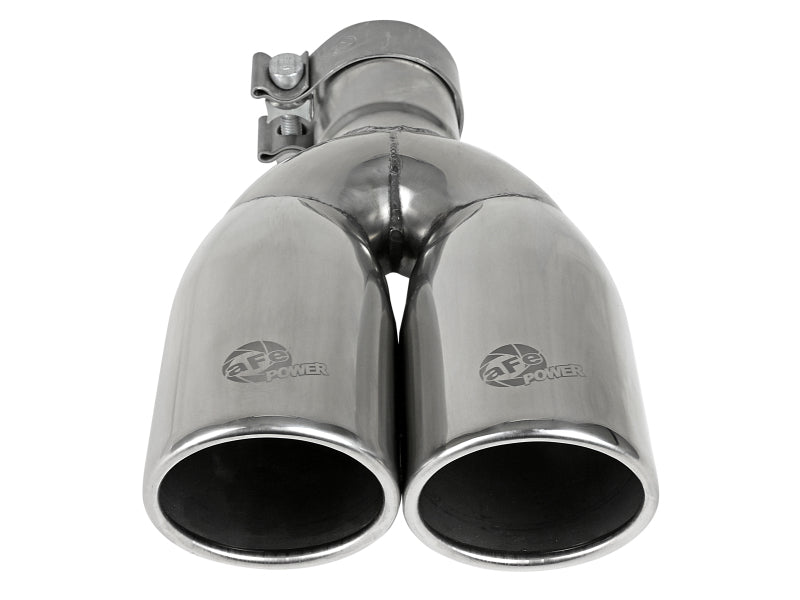 aFe MACH Force-Xp Universal Exhaust Tip 2-1/2 IN Inlet x 3-1/2 IN Outlet X 12 IN L