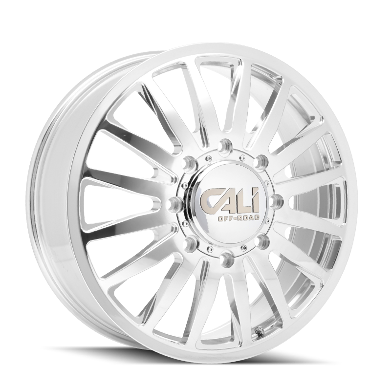 Cali Off-Road 9110D Summit Dually 22x8.25 / 8x200 BP / 115mm Offset / 142mm Hub Polished Wheel
