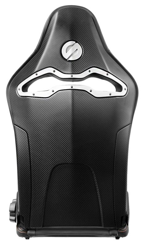 Sparco Seat SPX Special Edition Black/Red w/ Matte Carbon Shell - Right
