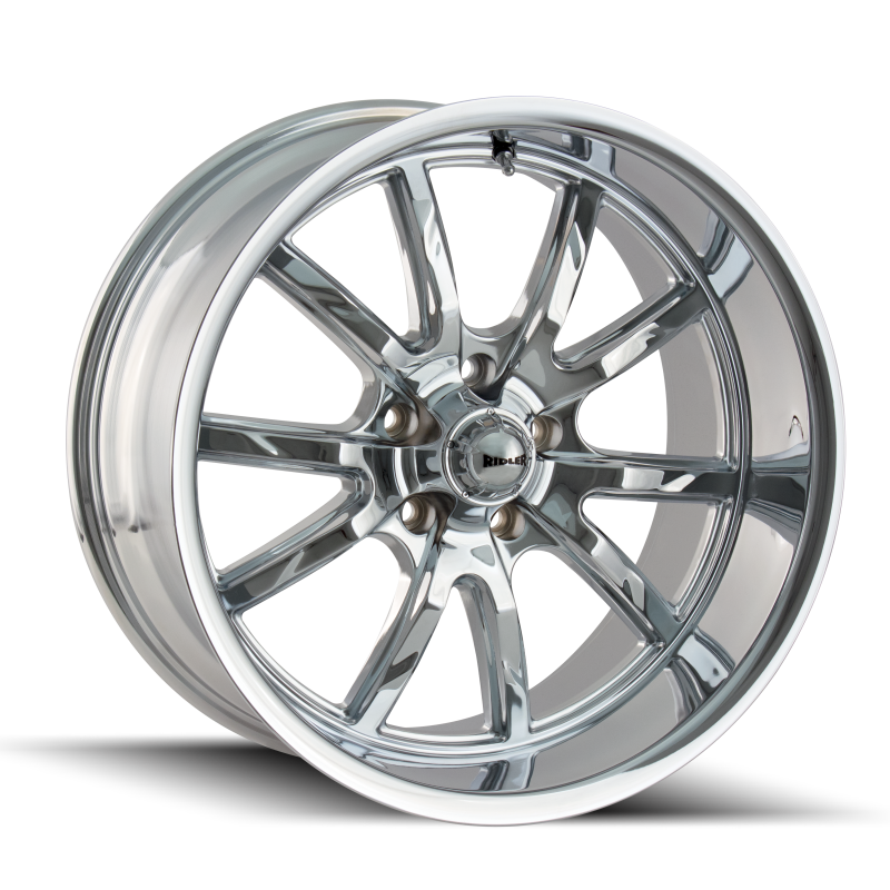 Ridler 650 18x9.5 / 5x114.3 BP / 0mm Offset / 83.82mm Hub Chrome Wheel