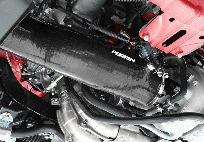 PERRIN 15-21 Subaru WRX / 14-18 Forester XT Turbo Inlet Hose 3in. w/ Turbo Adapter Flange - Black