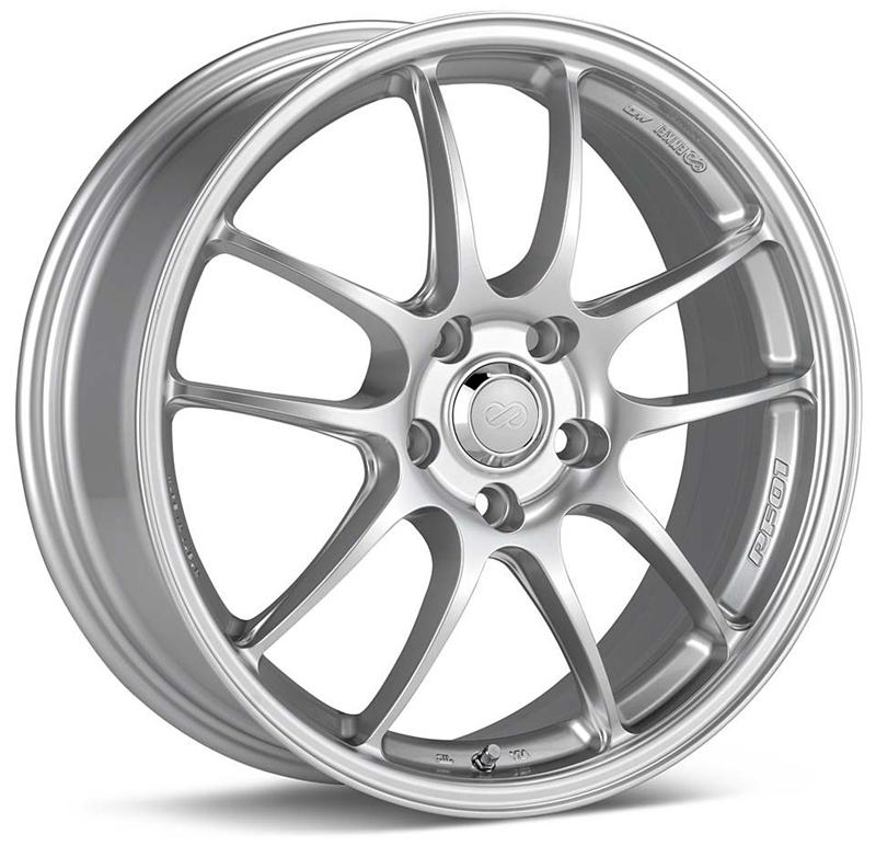 Enkei PF01 18x10.5 5x114.3 15mm Offset 73mm Bore Silver Wheel