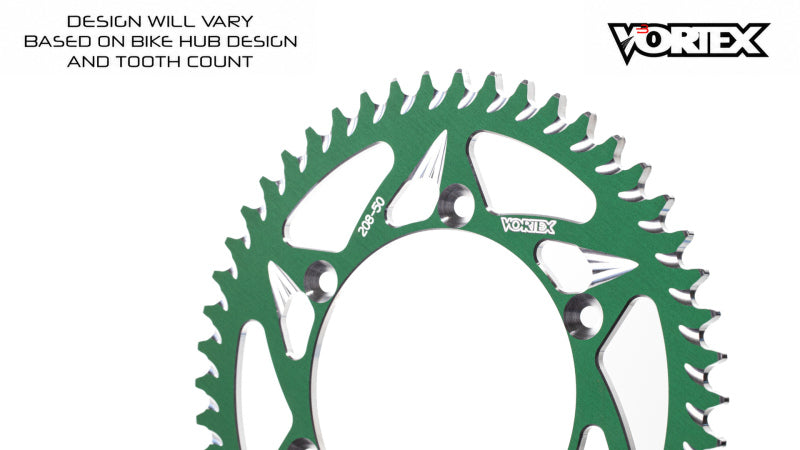 Vortex Racing 40 Tooth 520 Rear Sprocket - Green