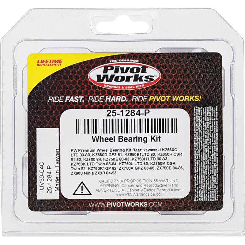 Pivot Works Kawasaki Wheel Bearing Kit Premium Bearings