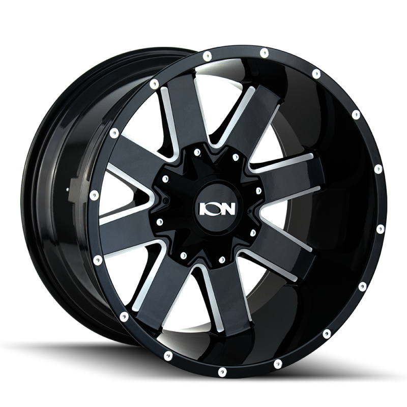ION 141 20x10 / 8x170 BP / -19mm Offset / 125.2mm Hub Gloss Black Milled Wheel