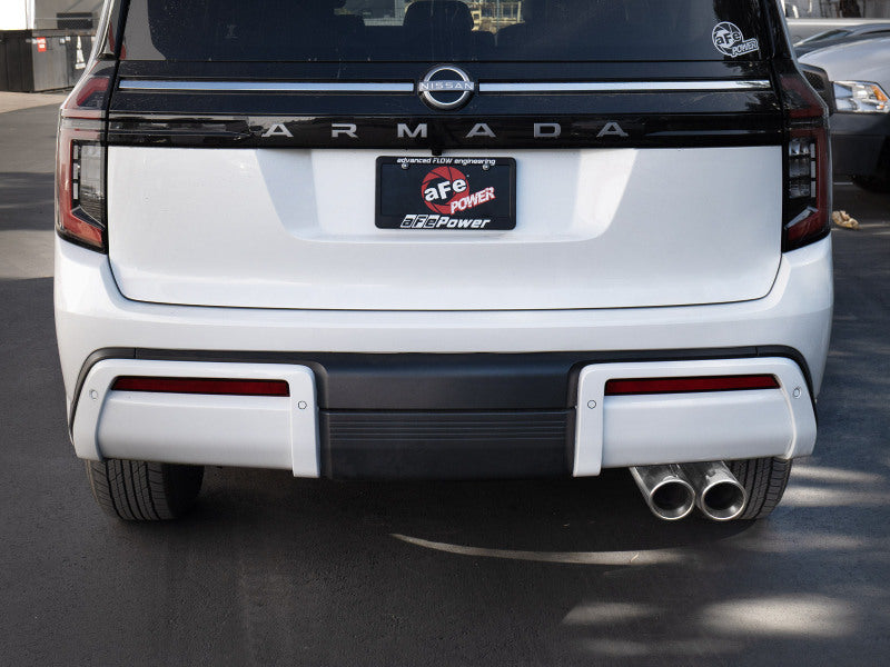 aFe Vulcan Series 3in Stnless Steel Cat-Back Exhaust w/Polished Tip Nissan Armada 25-26 V6-3.5L(tt)