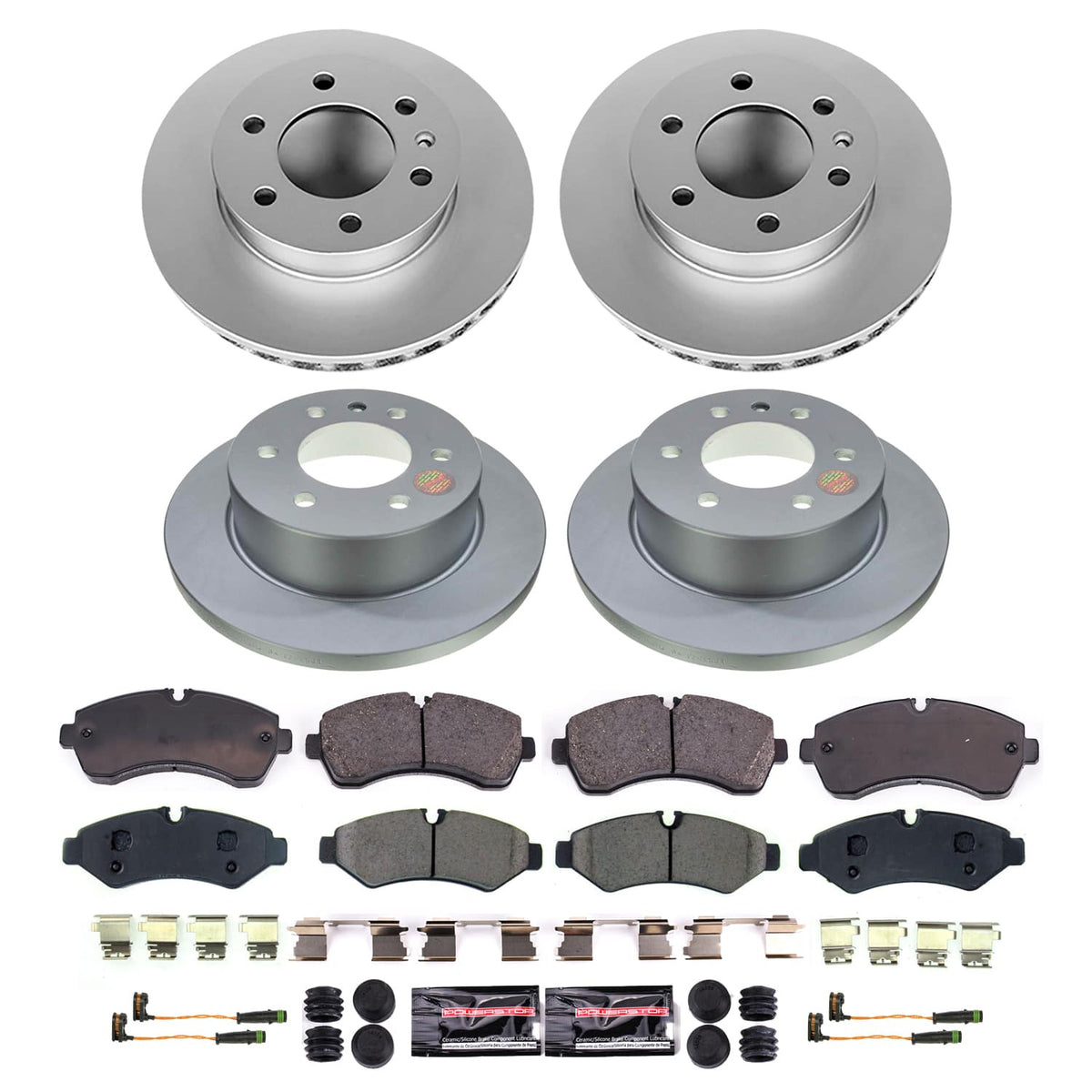 Power Stop 19-24 Mercedes-Benz Sprinter 2500 Front and Rear Z23 Coated Brake Kit