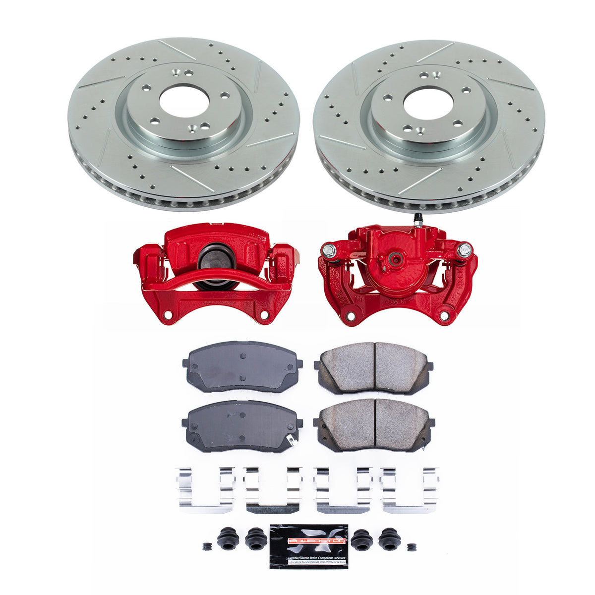 Power Stop 2015 Hyundai Sonata Front Z23 Evolution Kit w/Calipers