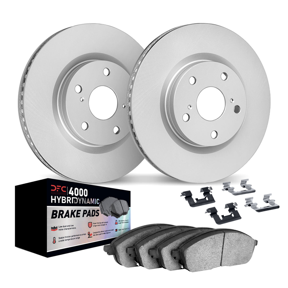 DFC 03-09 Mercedes-Benz SL600 Rear Geospec Rotors w/4000 HybriDynamic Brake Pads w/Hardware