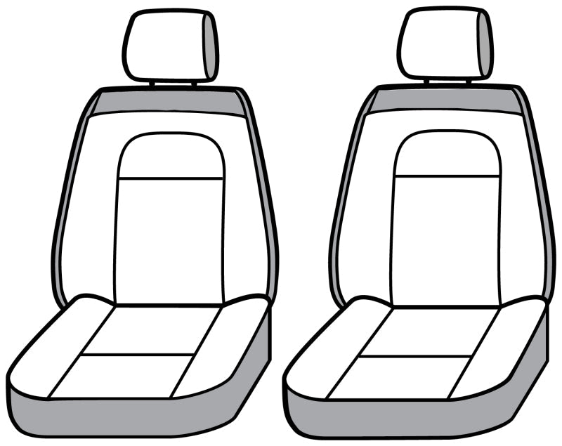 Covercraft 2023 Ford F-150 w/ Buckets Polycotton SeatSaver Custom Front Row Seat Covers - Charcoal