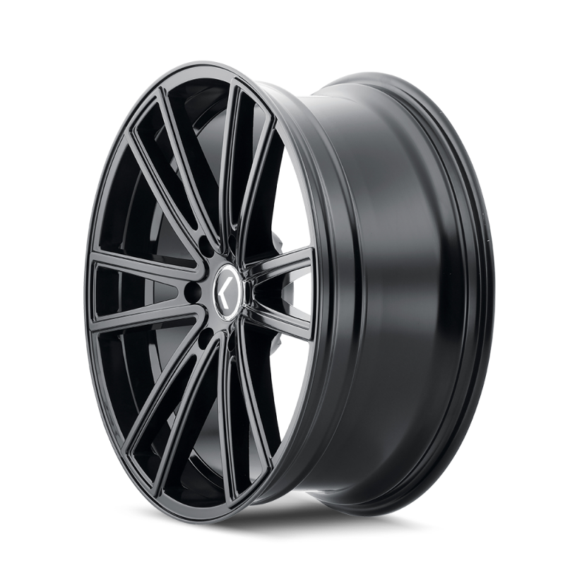 Kraze KR190 Lusso 22x8.5 / 5x112 BP / 38mm Offset / 66.56mm Hub Gloss Black Wheel
