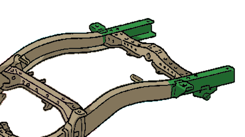 Rust Buster 95-04 Toyota Tacoma Rear Frame Section - Left Side