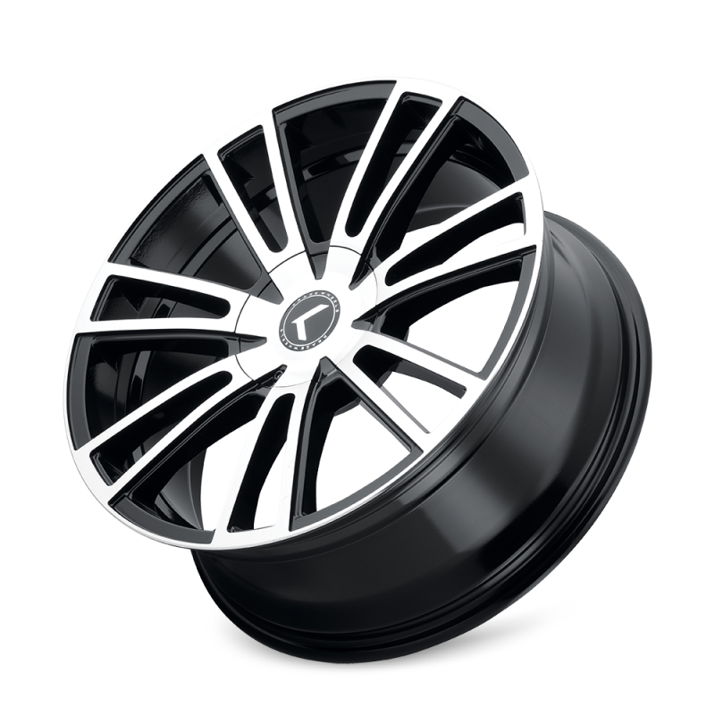 Kraze KR183 Spectra 22x8.5 / 5x110/127 BP / 38mm Offset / 72.62mm Hub Gloss Black Machined Wheel