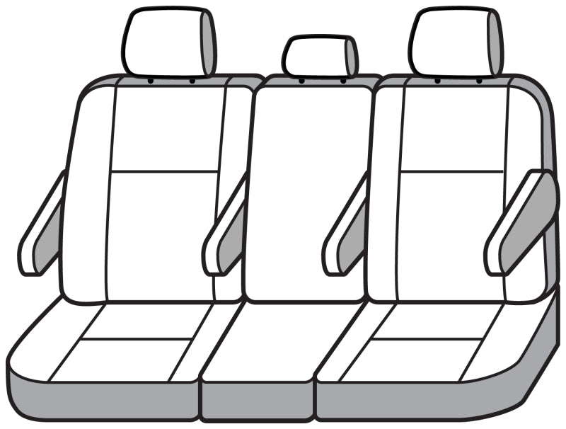 Covercraft 21-24 Toyota Sienna Carhartt Super Dux PrecisionFit Custom Second Row Seat Covers - Black