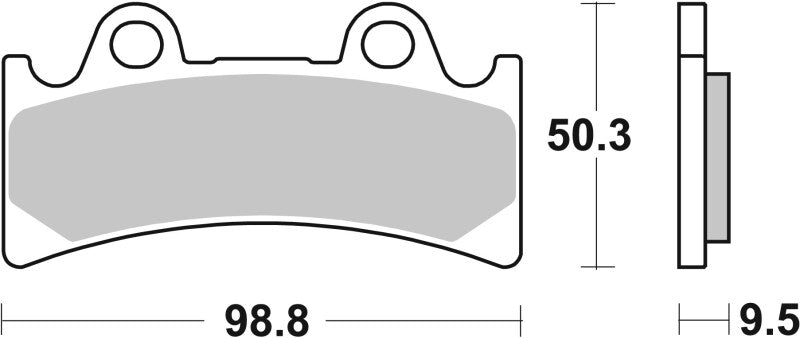 Brembo OE 94-98 Triumph Daytona Super III 900cc Sinter Brake Pad - Front
