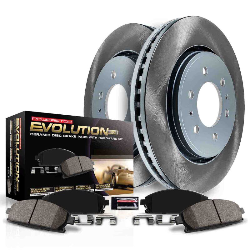 Power Stop 09-11 Hyundai Azera Front and Rear Semi-Coated Rotor Kit