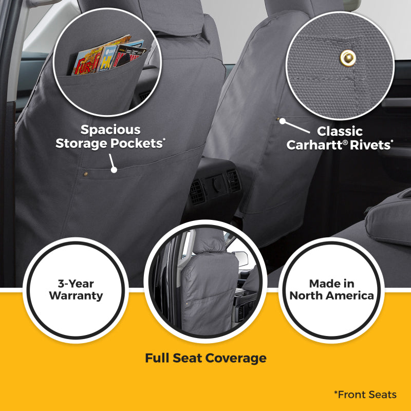 Covercraft 24-25 Ford Ranger Carhartt SeatSaver Custom Seat Cover - Gravel
