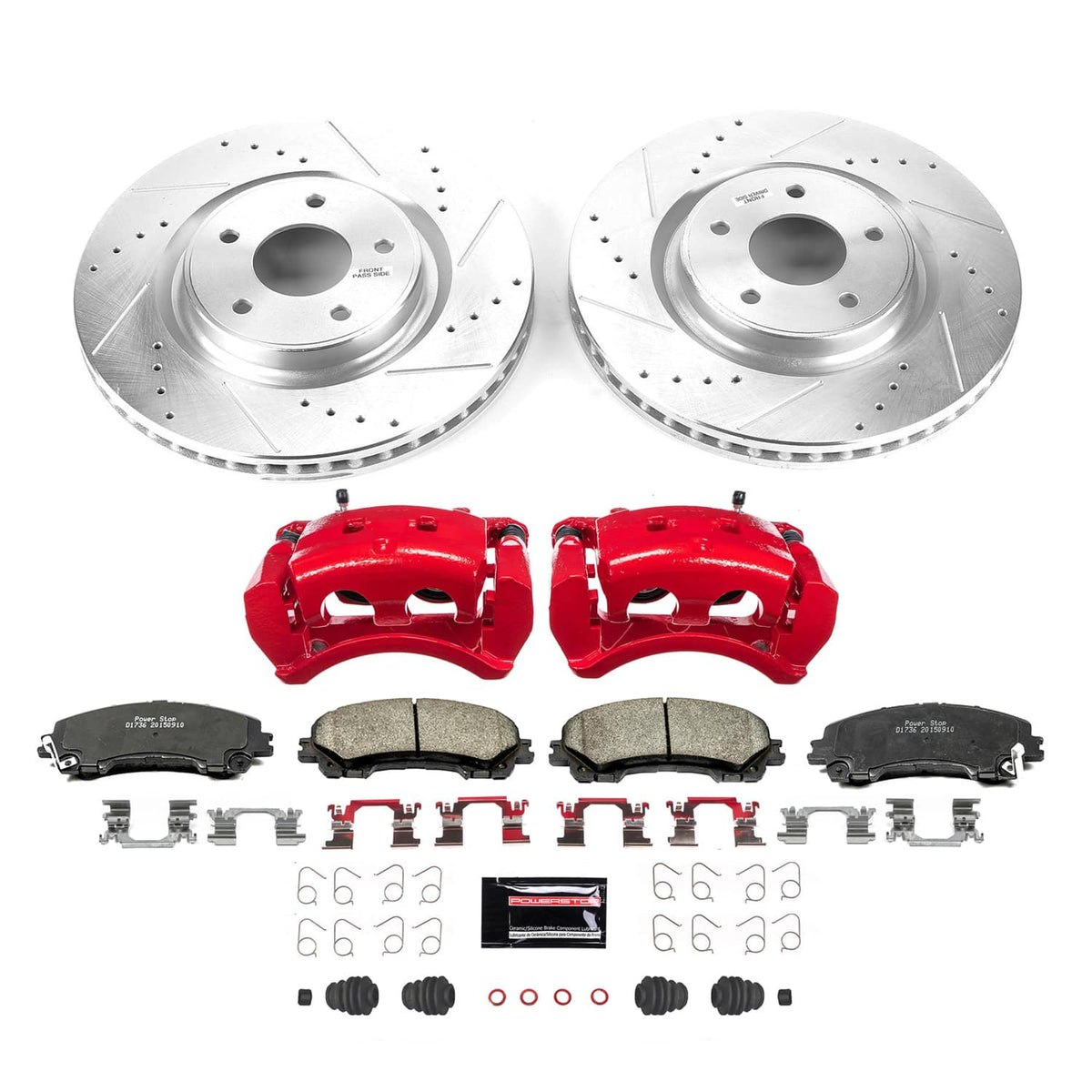 Power Stop 2019 Nissan Rogue Front Z23 Evolution Kit w/Calipers