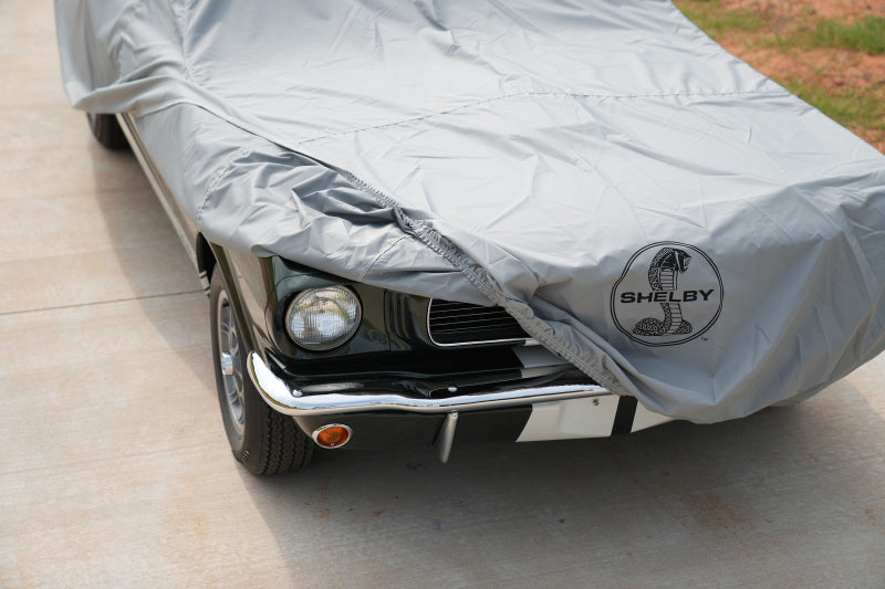Covercraft 10-14 Ford Mustang W/ Custom Weathershield Hp Car Cover w/ Blk Snake Medallion Logo