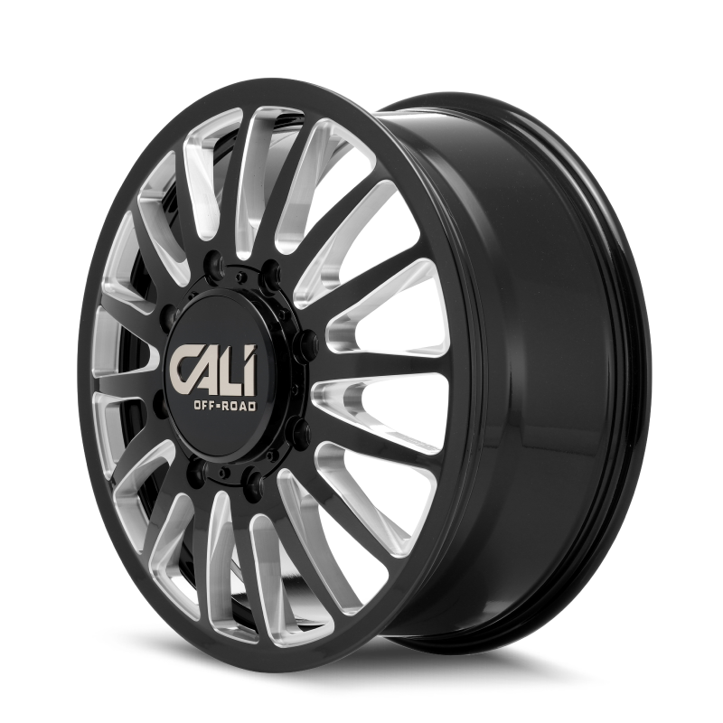 Cali Off-Road 9110D Summit Dually 22x8.25 / 8x165.1 BP / -192mm OS / 121.3mm Hub Gls Blk Mill Wheel