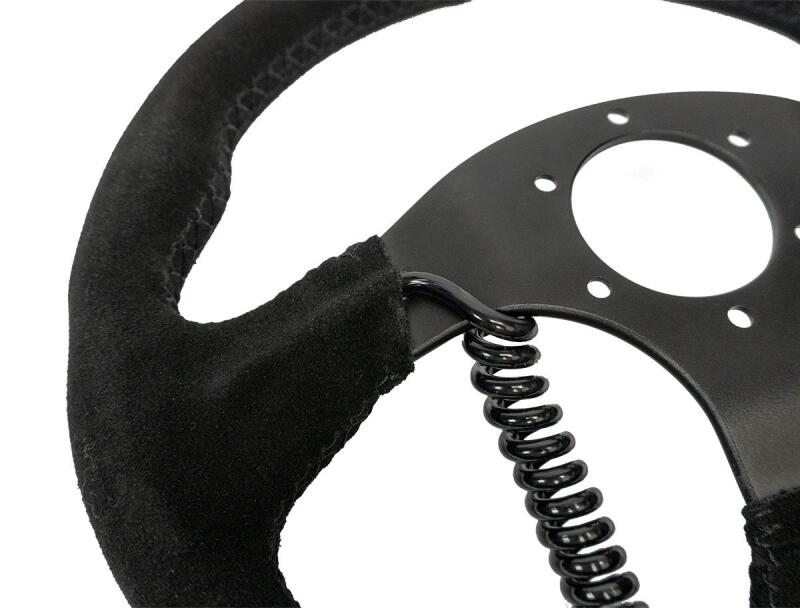 PRP Heated Comp-R Suede Steering Wheel - Black