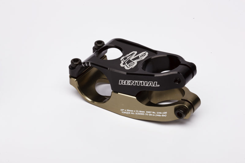 Renthal Duo Stem 50 mm. - Aluminum Gold/Black