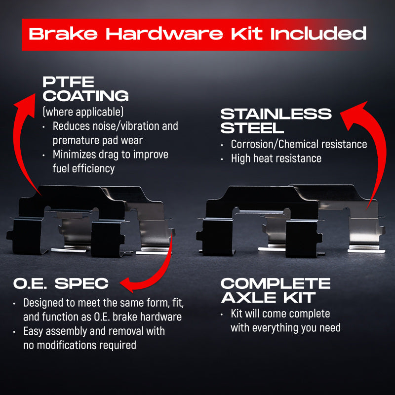 R1 17-20 Jaguar XE Front & Rear Drill/Slot Carbon Coated Rotor Set w/Euro Ceramic Pads