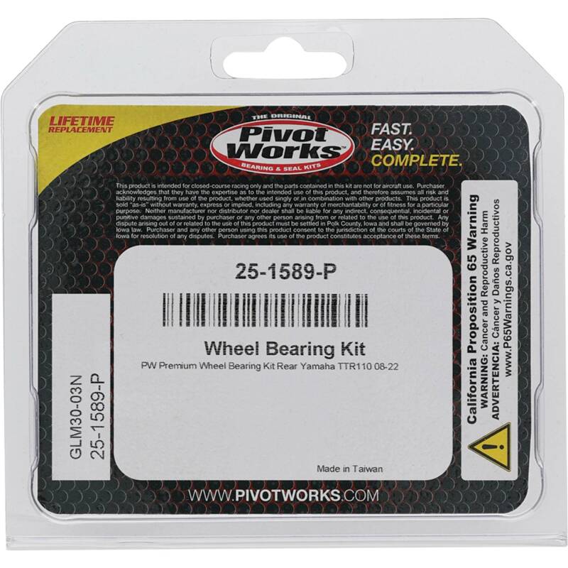 Pivot Works Premium Wheel Bearing
