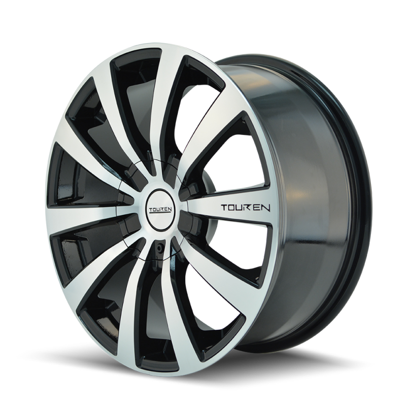 Touren 3130 TR3 18x8 / 5x114.3/120 BP / 20mm Offset / 74.1mm Hub Gloss Black Machined Wheel