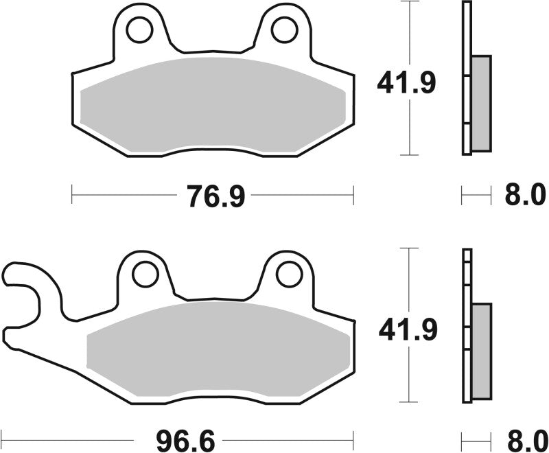 Brembo OE 95-99 Cagiva Canyon 600cc Sinter Brake Pad - Front