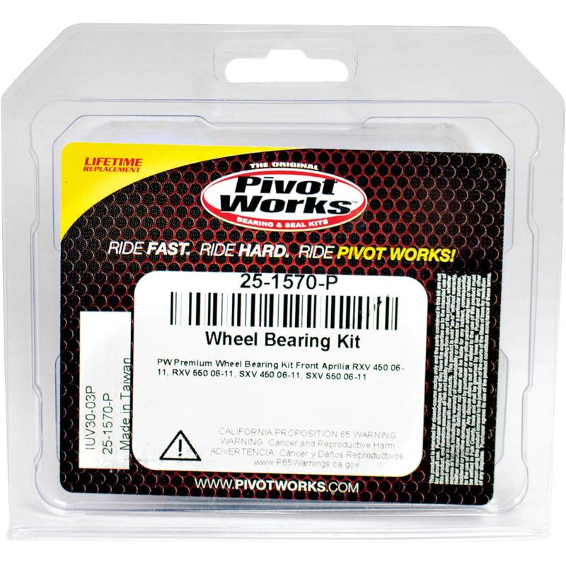 Pivot Works Aprilia Wheel Bearing Kit Premium Bearings