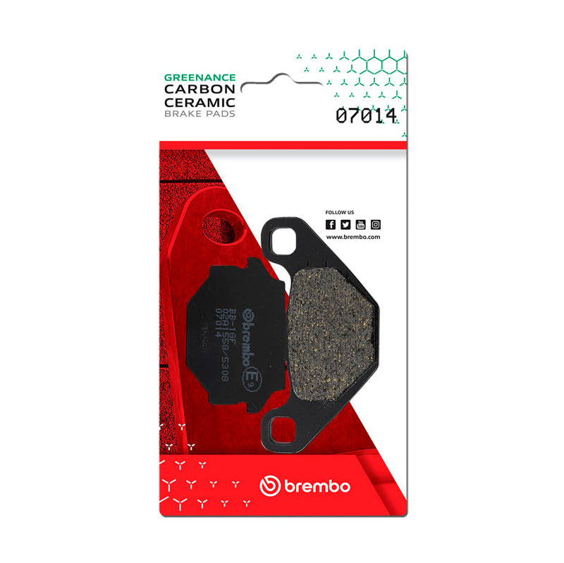 Brembo OE Aprilia Rx/Fantic Grinta/Mz 660/Mz Baghira/Mz Mastiff Carbon Ceramic Brake Pad - Rear