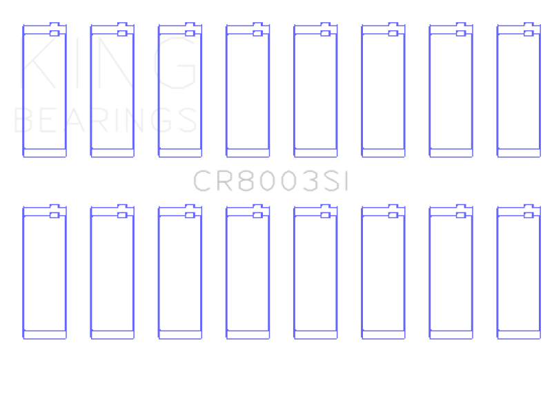 King Engine Bearings GMC 281 (Size +0.75mm) Connecting Rod Bearing Set