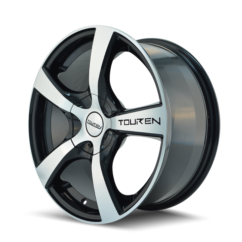 Touren 3190 TR9 17x7 / 5x100/114.3 BP / 42mm Offset / 72.62mm Hub Gloss Black Machined Wheel