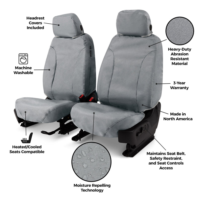 Covercraft 15-26 Ford Transit Endura Waterproof SeatSaver Second Row Seat Covers-Taupe