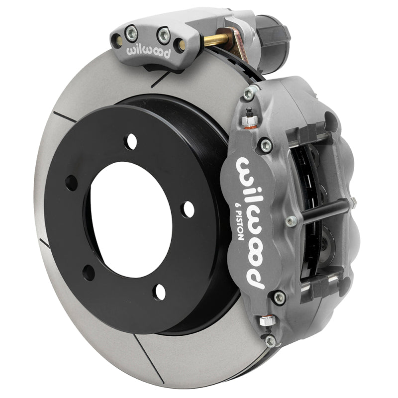 Wilwood 15-20 Toyota Land Cruiser J70 Rear FNSL6R Big Brake Kit - GT Slotted Rotor w/ EPB & Lines