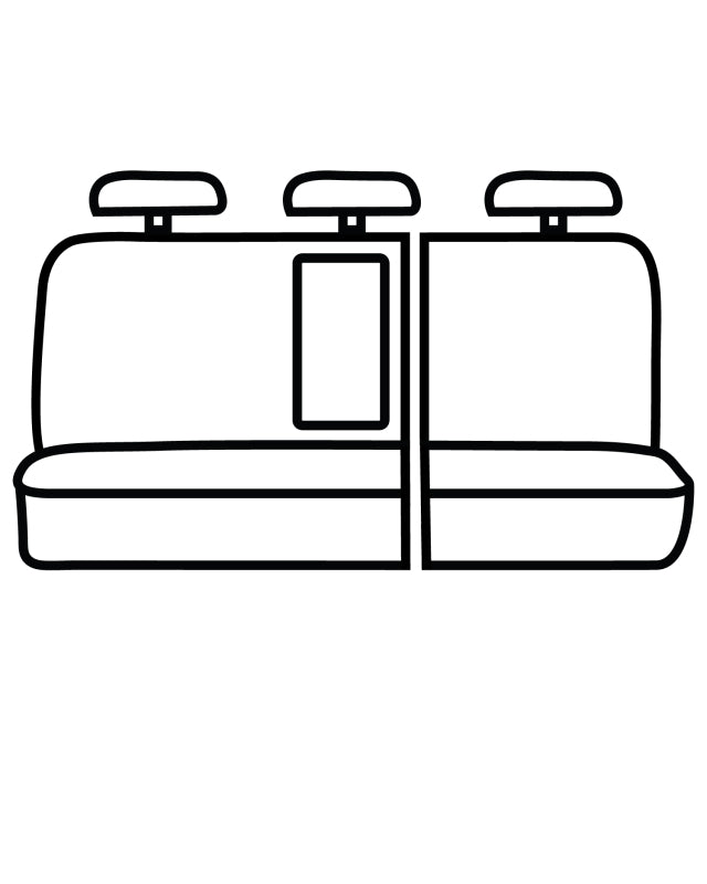 Covercraft 19-24 Chevrolet Silverado Leatherette PrecisionFit Custom Second Row Seat Covers - Black