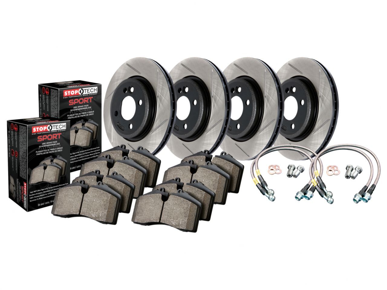 Sport Axle Pack, Slotted, 4 Wheel