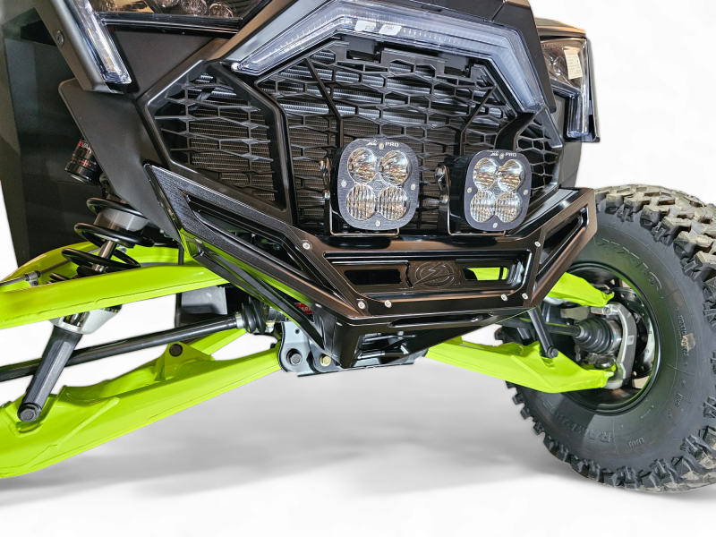 Elektric Offroad 2022-2025 Polaris Rzr Pro R/ Pro S/Turbo R Billet Front Winch Bumper Anodized Black