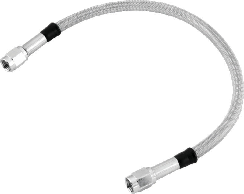 Twin Power 15 Inch Clear Coated Dot Stainless Steel Brake Hose AN-3