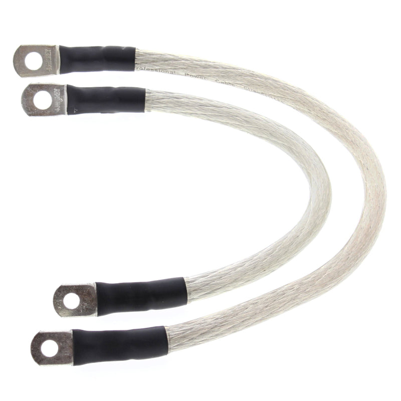 All Balls Racing 89-94 Harley-Davidson FXLR Low Rider Custom Battery Cable Kit Clear