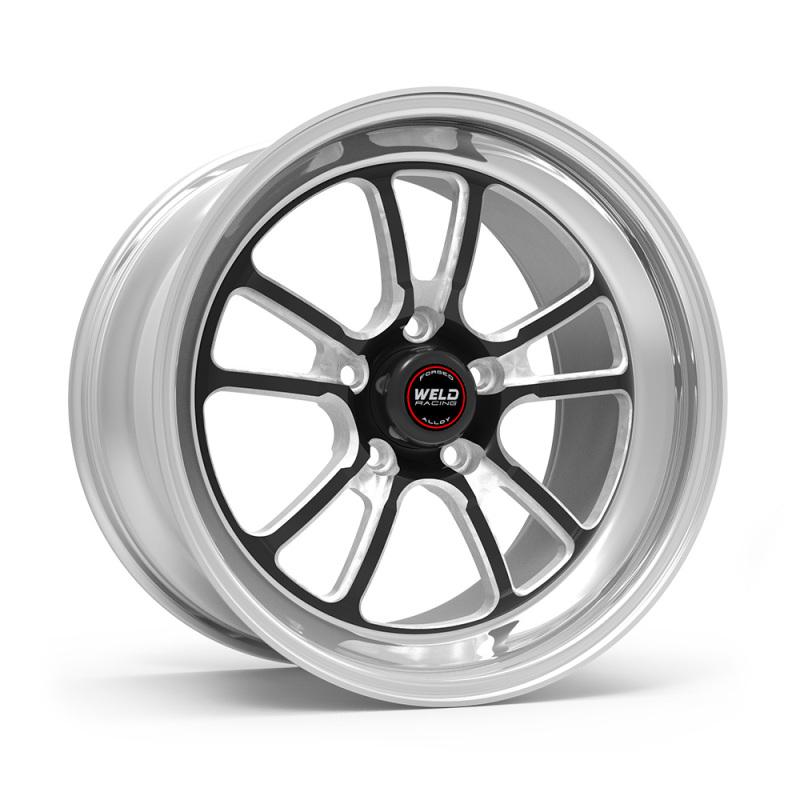 Weld S70 RT-S 17x11in / 5x115 BP / 5.8in. BS - Black Center - Polished Shell Wheel