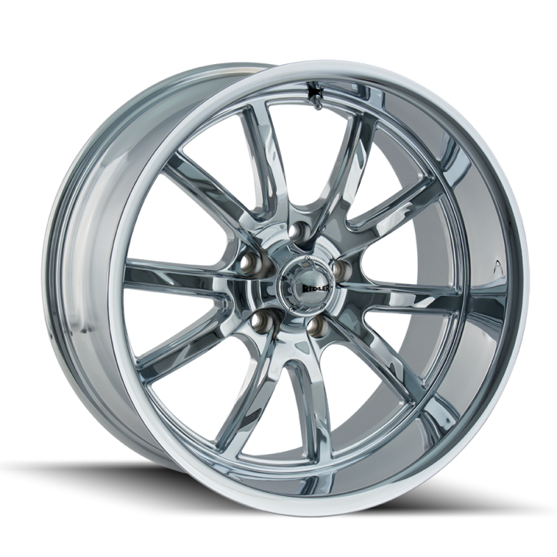Ridler 650 18x9.5 / 5x114.3 BP / 0mm Offset / 83.82mm Hub Chrome Wheel