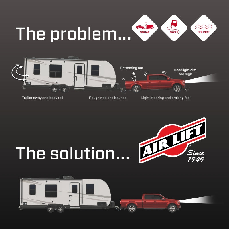 Air Lift Loadlifter 5000 Ultimate Air Spring Kit w/ Internal Jounce for 21-24 Dodge Ram TRX 4WD