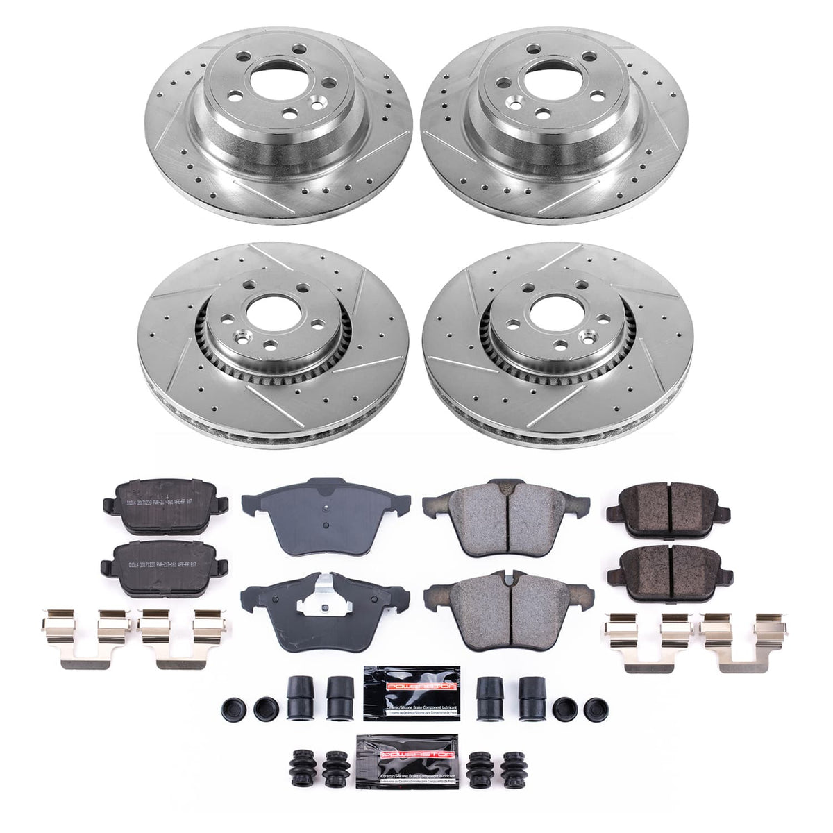 Power Stop 07-08 Volvo S80 Front and Rear Z23 Evolution Brake Kit