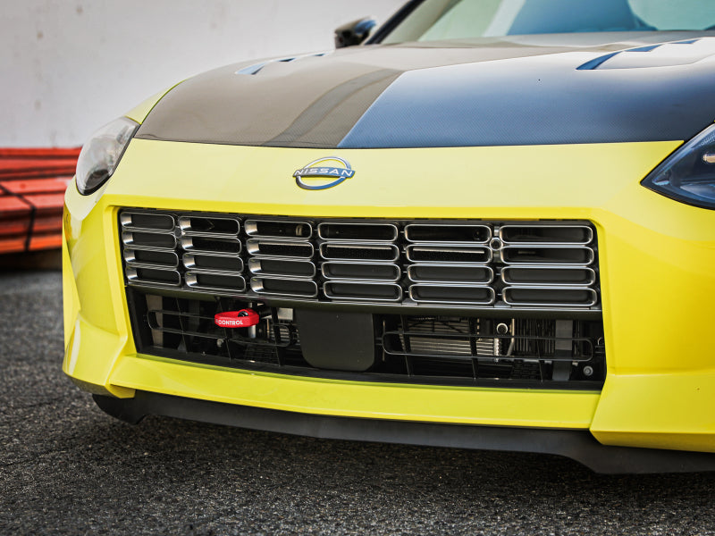 aFe CONTROL Front Tow Hook Nissan Z 23-25 V6-3.0LRed