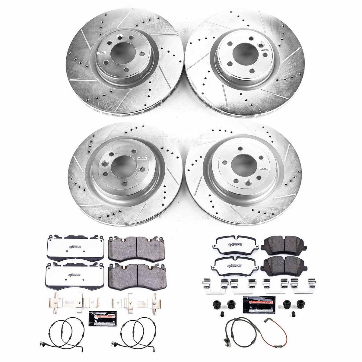 Power Stop 19-22 Land Rover Range Rover Front and Rear Z36 Truck & Tow Brake Kit