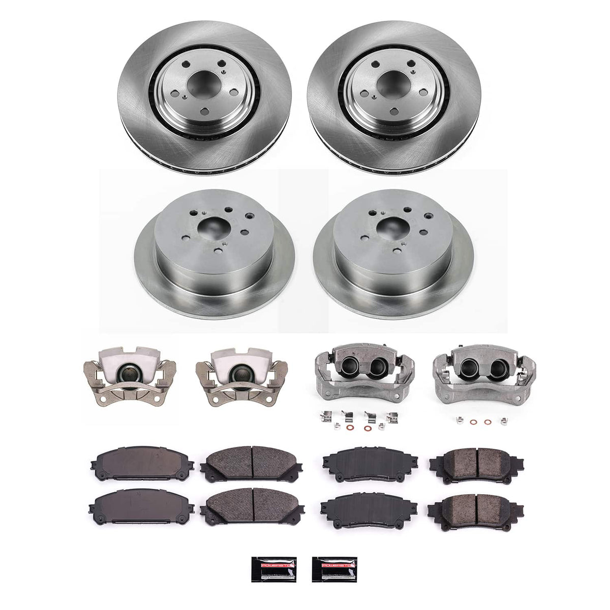 Power Stop 11-20 Toyota Sienna Front and Rear Autospecialty Kit w/Cals