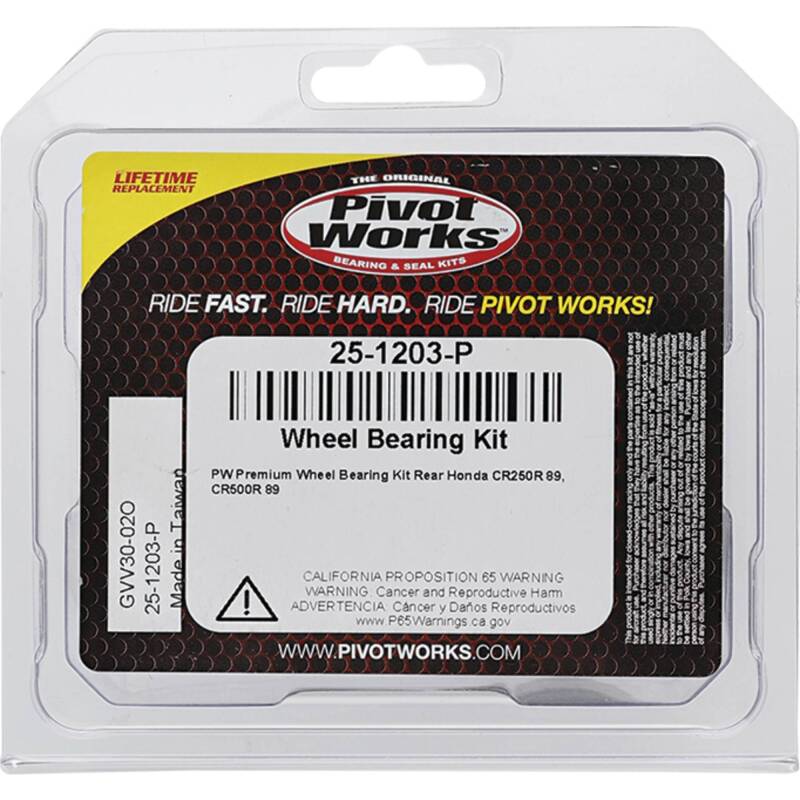 Pivot Works Honda Wheel Bearing Kit Premium Bearings